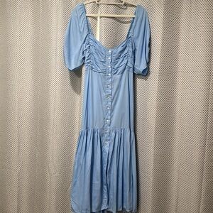 Elf handmade blue midi dress!